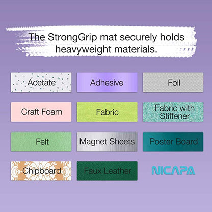 Nicapa Cricut Cutting Mat - Strong Grip - 12 x 12 inch - 30x30cm - 1 pack - You’ve Got Me In Stitches