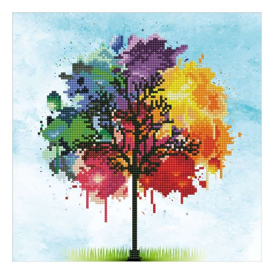 Diamond Dotz - Rainbow Tree - 30 x 30cm