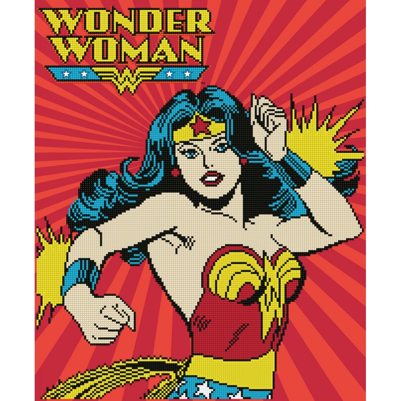 Diamond Dotz - Warner Bros DC Comics - Wonder Woman - 47 x 57cm