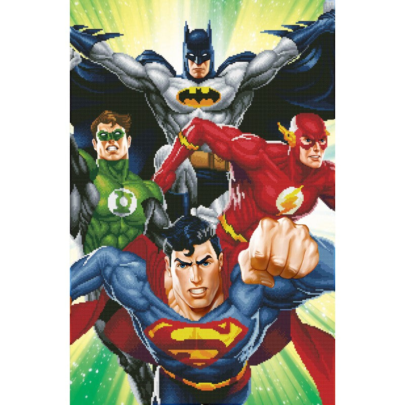 Diamond Dotz - Warner Bros DC Comics - Fearsome Four - 57 x 87cm