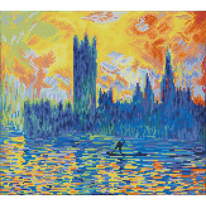 Diamond Dotz - London Parliament In Winter (Après Monet) - 46 x 41cm