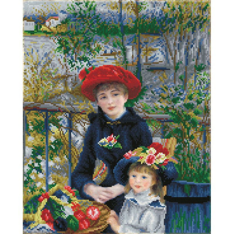 Diamond Dotz - Two Sisters On The Terrace (Après Renoir) - 42x 52cm