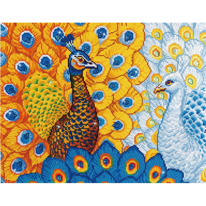 Diamond Dotz - Romantic Peacocks - 57 x 49cm