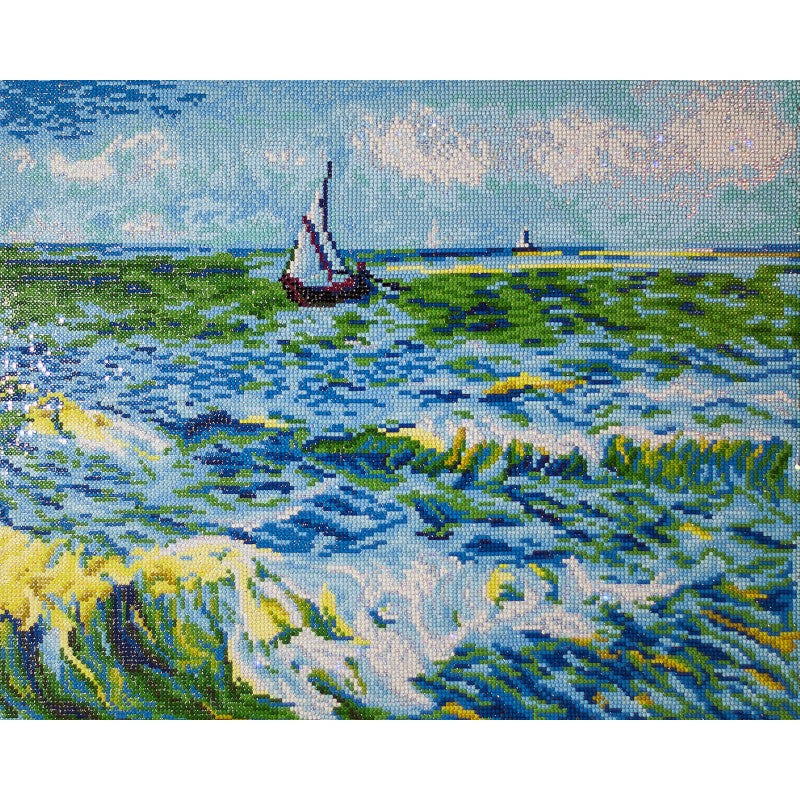 Diamond Dotz - Seascape At St. Maries (Van Gogh) - 45 x 55 cm