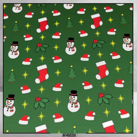 Patterned HTV - Christmas Designs - Heat Transfer Vinyl - 30cm x 1 Metre