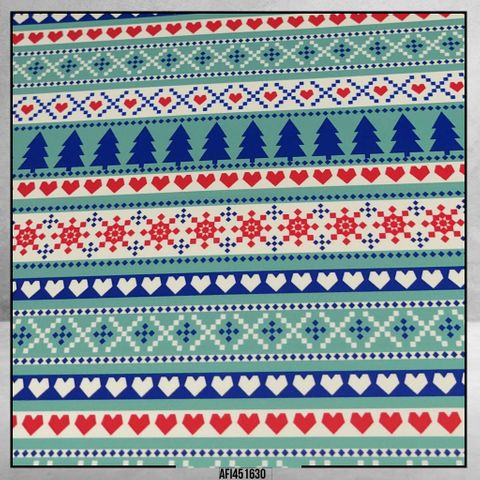 Patterned HTV - Christmas Designs - Heat Transfer Vinyl - 30cm x 1 Metre